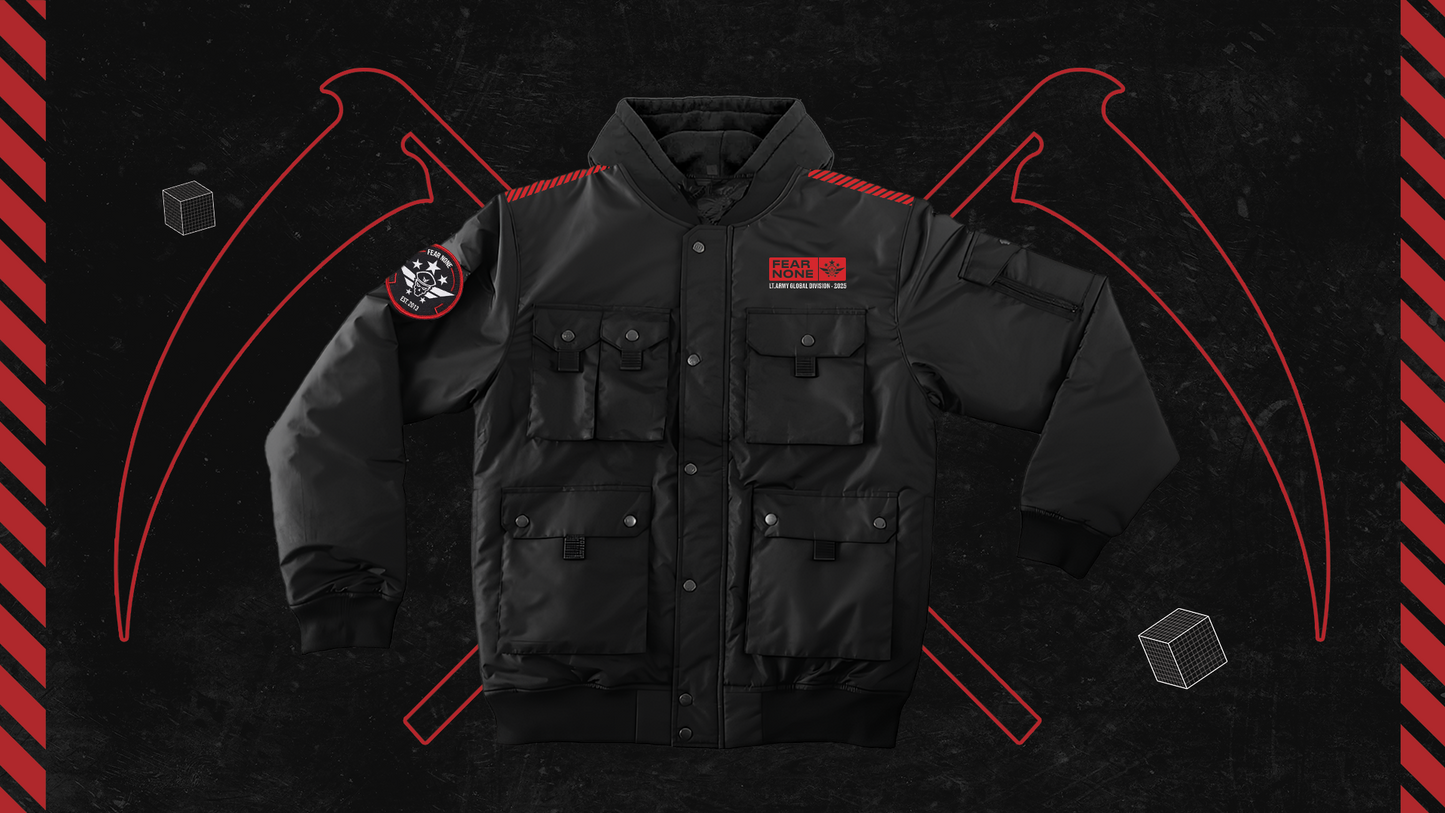 [2025] LT.ARMY 'FEAR NONE' HOODED BOMBER